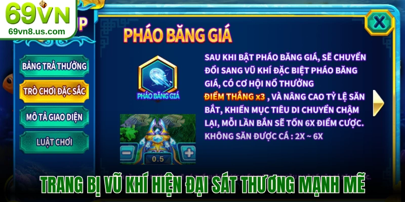 Trang bị vũ khí hiện đại sát thương mạnh mẽ